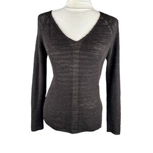 Eileen Fisher Knit Sweater Top Womens Size XS Wool‎ Baby Alpaca Quiet Luxury